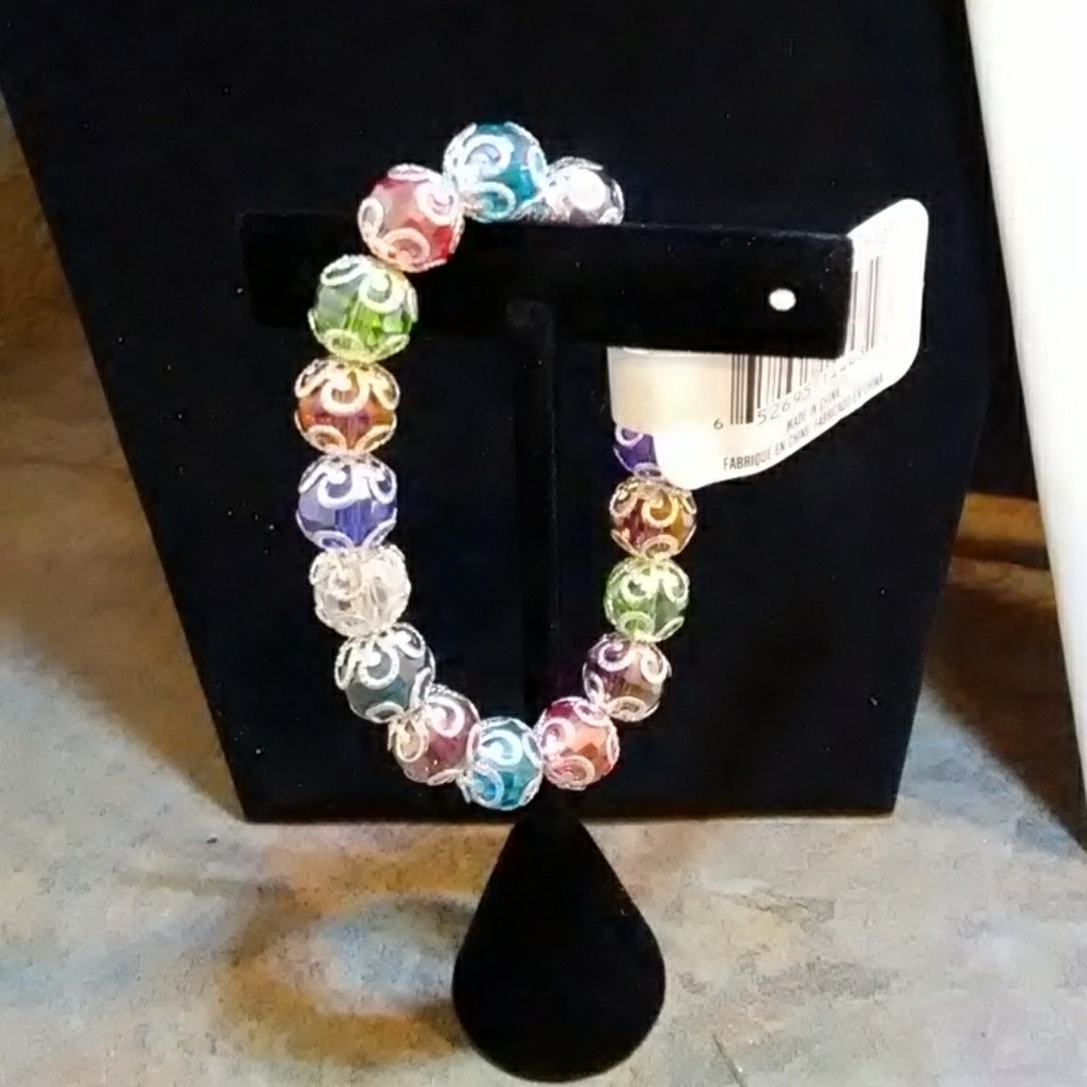 Multi-Color Crystal Bracelet - Picture 5 of 5